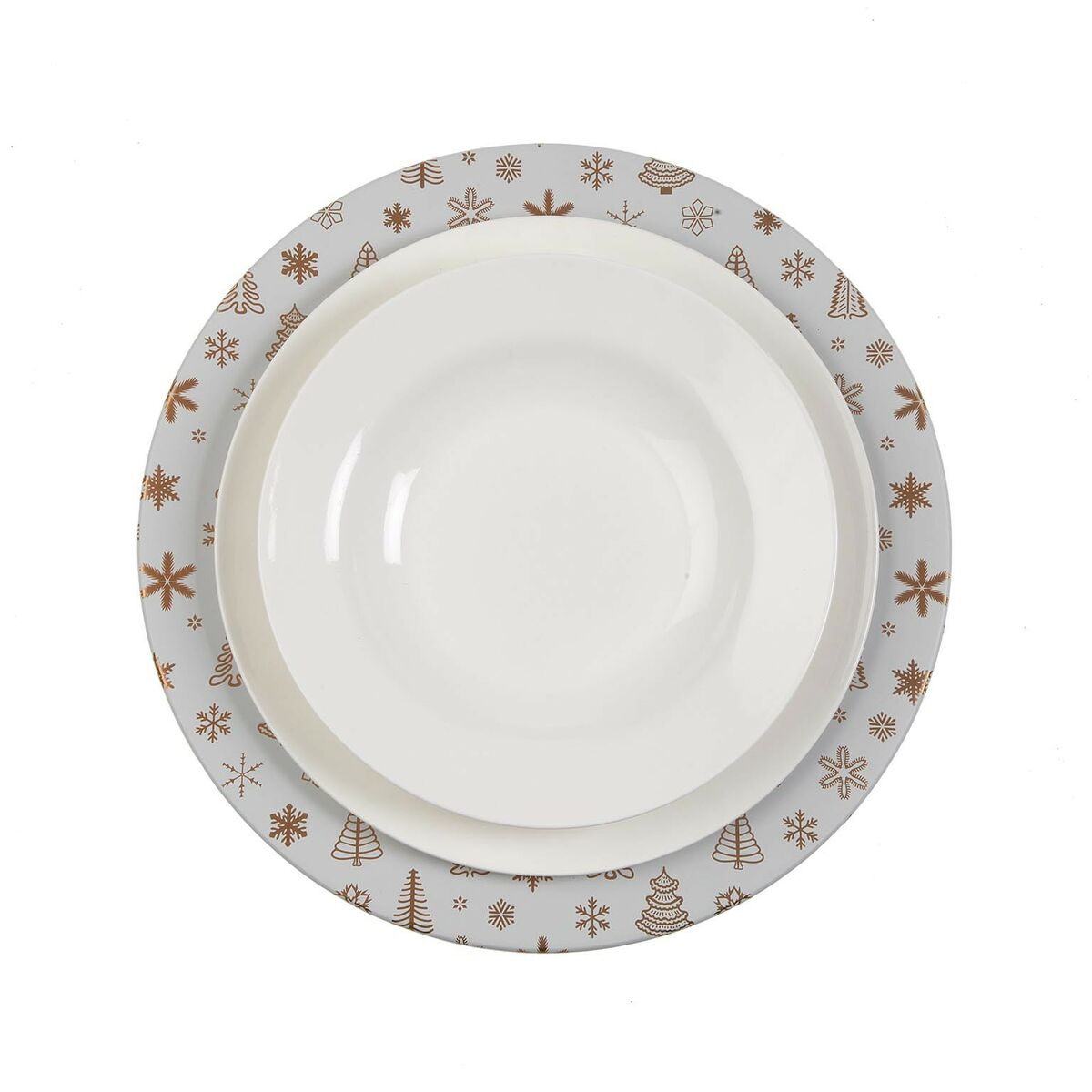 Padėklas Versa Metalinis 33 x 1,5 x 33 cm Kalėdos